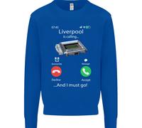 Liverpool Sta Chiamando Divertente Maglione Per Bambini Di Calcio