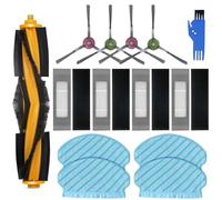 liveryde Accessori Kit di Ricambi Compatibile per Yeedi 2 Hybrid, per Ecovacs Deebot OZMO 950 920 N7 T5 Robot Aspirapolvere, 1 Spazzola Principale, 4 Spazzole Laterali, 4 Panno Mop, 4 Filtri HEPA