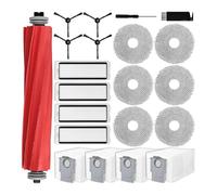 liveryde Ricambi compatibili con Roborock Q Revo, per Qrevo Robot Aspirapolvere Accessori, 1 Spazzola Principale, 4 Spazzole Laterali, 4 Filtri Hepa, 6 Panni Mop, 4 Sacchetti Antipolvere