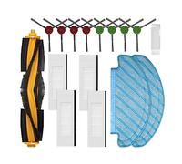 liveryde Ricambi Compatibili con Yeedi Vac Max/Vac Station, Compatibile con Ecovacs N8 / N10 Plus Robot Aspirapolvere Accessori, 1 Spazzola Principale, 8 Spazzole Laterali, 4 Filtri Hepa, 2 Panni