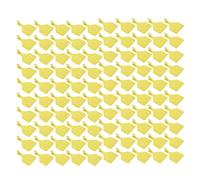 Livestock, 100 marchi auricolari riutilizzabili in TPU, giallo, 7,6 x 11 cm, resistenti alle intemperie, durevoli, per bovini, cavalli, yak e cammelli