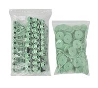 Livestock Ear Tags 1-100 | Sturdy Plastic Animal Tags for Goat/Sheep/Pig | Numbered Ear Tags for Farm Management & Identification (Green)