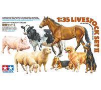 TAMIYA 35385 1:35 Diorama Set di animali domestici 2 (8) - modellismo, kit di co