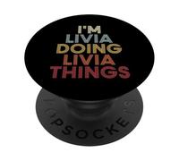 Livia Name Livia Personalized Name First Given PopSockets PopGrip Adesivo