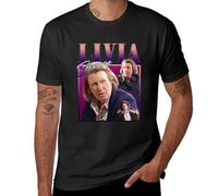 Livia Soprano T-Shirt Tops Cat Shirts t-Shirt Clothes t Shirt for Men Black XL