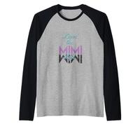 Livin' La Mimi Vita Nonna Vintage Nonna Maglia con Maniche Raglan