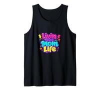 Livin That Mom Life Funny Dire Mamma Festa della Mamma Canotta