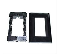 Living Classica Placca più Supporto 3 posti Nera compatibili in plastica