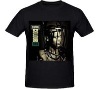 Living Colour Stain Custom T Shirts Design Round Neck Black L