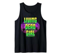 Living Dead Girl Zombie Donne Nero Horror Halloween Canotta