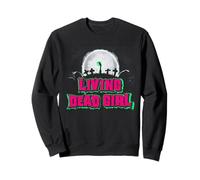 Living Dead Girl Zombie Donne Nero Horror Halloween Felpa