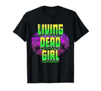 Living Dead Girl Zombie Donne Nero Horror Halloween Maglietta