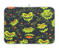 Living Dead Green tappetino scolapiatti tappetino scolapiatti per cucina bancone asciugatura piatti opaco resistente al calore tappetino in microfibra grande 18 x 24