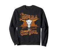 Living in A New World, Old Soul Tee, Bull Skull, Deserto Felpa
