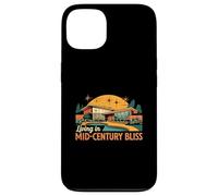 Living in Mid Century Bliss MCM House Design Custodia per iPhone 13