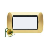 Living INT PLACCA 4 POSTI Oro Satinato L4804OS