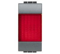 Living Int. - Portalampada con diffusore rosso - L4371R