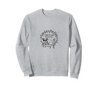 Living My Best Possum Life - Umorismo Animale eccentrico Felpa, Unisex per Adulti, Grigio Melange, L