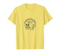 Living My Best Possum Life - Umorismo Animale eccentrico Maglietta, Uomo, Limone, M