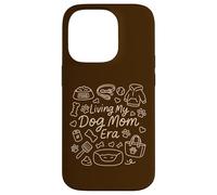 Living My Dog Mom Era, Funny Doodle Graphic Woman Custodia per iPhone 14 Pro