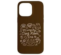 Living My Dog Mom Era, Funny Doodle Graphic Woman Custodia per iPhone 14 Pro Max