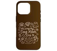 Living My Dog Mom Era, Funny Doodle Graphic Woman Custodia per iPhone 16 Pro