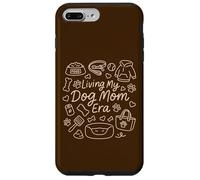 Living My Dog Mom Era, Funny Doodle Graphic Woman Custodia per iPhone 7 Plus/8 Plus