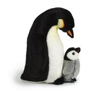 Living Nature AN392 peluche pinguino con pulcino, sconosciuto