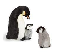 Living Nature AN505 Penguin Mother & Baby (pulcino) Gift Bundle, nero, grigio e bianco, taglia unica