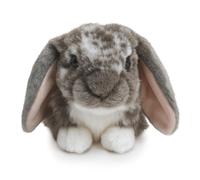 Living Nature Naturli Peluche a forma di coniglio olandese grigio morbido regalo