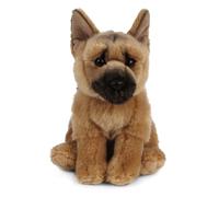 Living Nature Pastore Tedesco, Peluche di cane realistico e morbido, Naturli Eco-Friendly Plush, 21cm