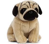 Living Nature-Peluche An454.Pets Pug Plush Toy, Colore Unknown, 20cm Dog