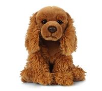 Living Nature Peluche Cocker Spaniel | Cane Realistico e Morbido | Giocattolo Morbido per Bambini | Ecologico Naturli | Marrone, 22 cm