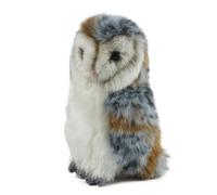 Living Nature, Peluche Realistico Gufi, Snowy Barn & Brown, Multicolore, Medium, AN346