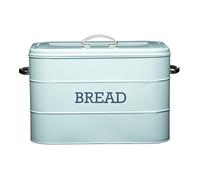 LIVING NOSTALGIA Kitchen Craft Contenitore Porta Pane in Acciaio, Colore: Blu