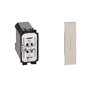 Living Now Deviatore Connesso + L.NOW - cover comando 1 mod. sabbia