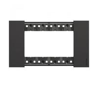 LIVING NOW Placca 4 moduli nera KA4804KG