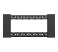 Placca Bticino Living Now 6 moduli colore nero KA4806KG