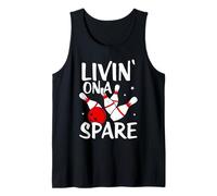 Living on a Spare Shirt Bowling League Squadra Camicia Divertente Ciotola Canotta