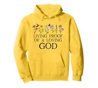 Living Proof of a Loving God Quote Christian Jesus Loves You Felpa con Cappuccio