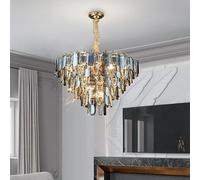 Living Room Crystal Chandelier Modern Luxury Grand and Master Bedroom Light Luxurious and Dining Room Lamp LED