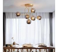Living Room Nordic Chandelier Home Decor Gold Ceiling Lamp For Bedroom Loft Kitchen Modern Glass Ball Light Fixture LED E27 Bulb