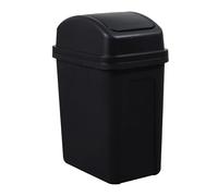 Living Room Paper Basket, Kitchen Waste Bin, Swing Lid Trash Organizer with Compact Design, Interactive Space Saving Paper Refuse Container for Bedroom, Bathroom, Home Workplace 13.39x9.84x6.69 Inches