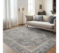 Living Room Rug, Non-Slip Washable Kitchen, Without Plush, Living Room, Persian Rug for Bedroom, Entrance, Hall, Grey, 160 x 230 cm