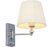 Living Room Wall Sconces Modern White Fabric Shade Wall Light Nordic Iron Wall Lamps for Bedroom Mirror Hallway