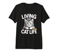 Living That Cat Life Maglietta Premium