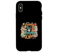 Living That Teacher Life Books Apple Educator School Custodia per iPhone X/XS
