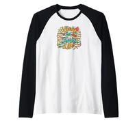 Living That Teacher Life Books Apple Educator School Maglia con Maniche Raglan