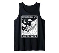 Living The Dead Life Skeleton Dreamer Tarot Occult Canotta