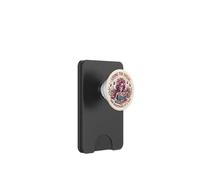 Living The Dream Book Reading Boho Floral Skeleton Bookish PopSockets PopWallet per MagSafe